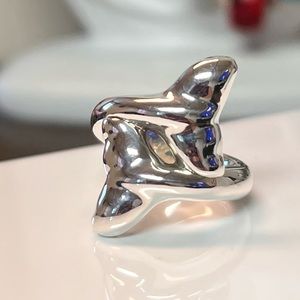 925 Sterling Silver stamp. Ring. Size 8